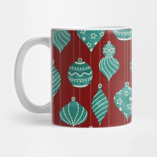 Red and Green Christmas Bubbles Mug